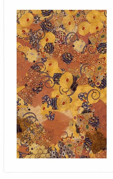 Plakát s paspartou abstrakce inspirovaná G. Klimtem