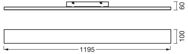 Osram - LED Panel přisazený PLANON LED/30W/230V 3000K 10x120 cm bílá