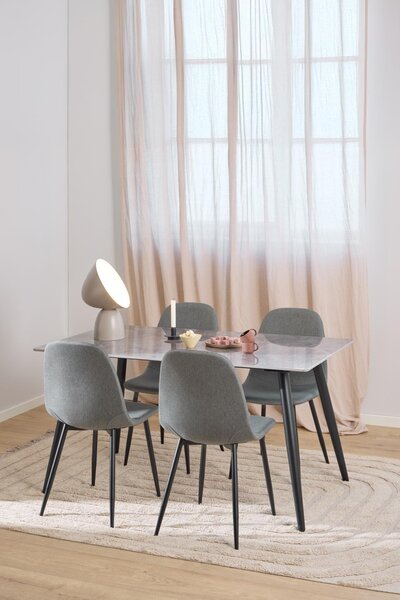Actona Jídelní set Wicklow šedý/hnědý