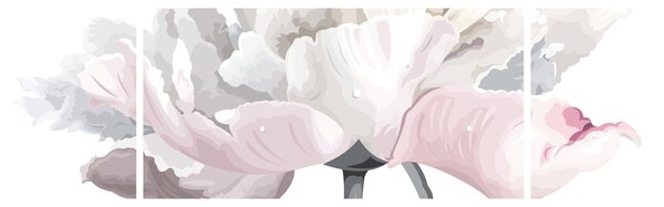 Obraz - Květ růže (170x50 cm)