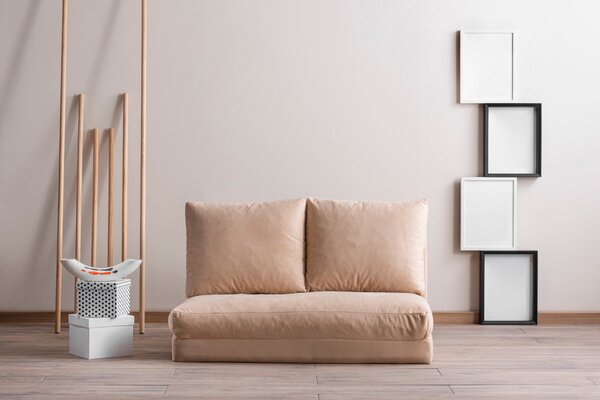 Atelier del Sofa 2-místná pohovka Taida - Cream, Krémová