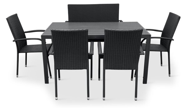 Zahradní set Viking L + 4x židle Paris + 1x lavice Paris