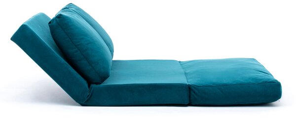 Pohovka futon Tilda (Petrolejová). Akce -25%