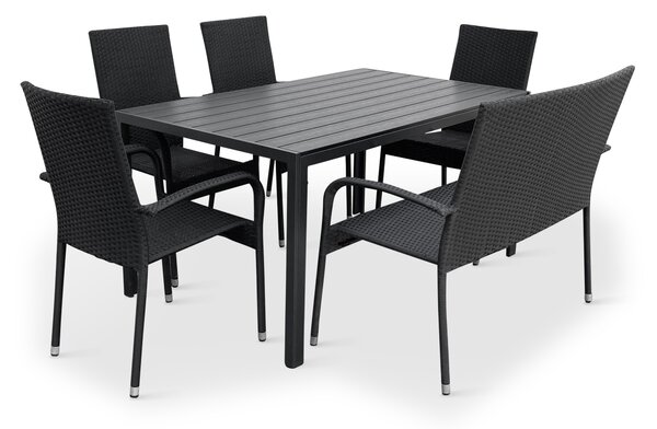 Zahradní set Viking L + 4x židle Paris + 1x lavice Paris