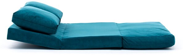 Pohovka futon Tilda (Petrolejová). Akce -25%