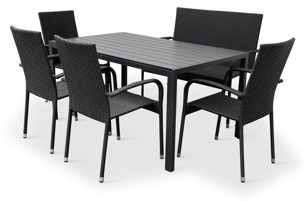 Zahradní set Viking L + 4x židle Paris + 1x lavice Paris