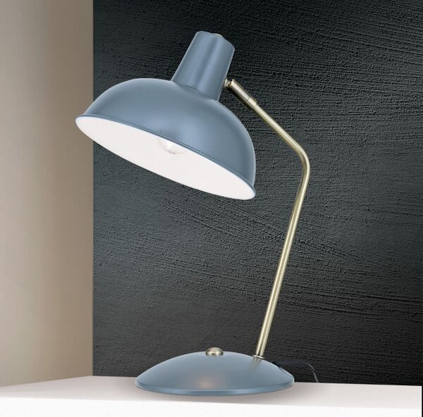 Orion LA4-1190-Grau Stylová stolní lampa FEDRA ŠEDÁ + patina