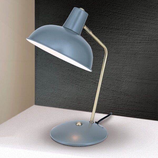 Orion LA4-1190-Grau Stylová stolní lampa FEDRA ŠEDÁ + patina