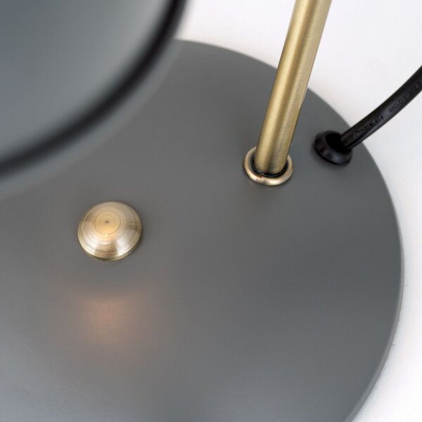 Orion LA4-1190-Grau Stylová stolní lampa FEDRA ŠEDÁ + patina