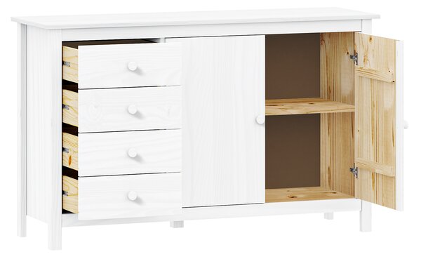Komoda 2 dveře + 4 zásuvky TORINO bílá