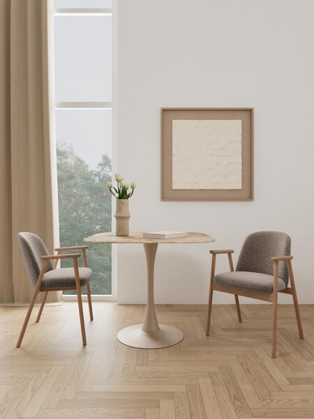 Actona Jídelní stůl Malta 90 cm béžový