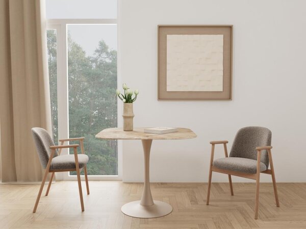 Actona Jídelní stůl Malta 90 cm béžový