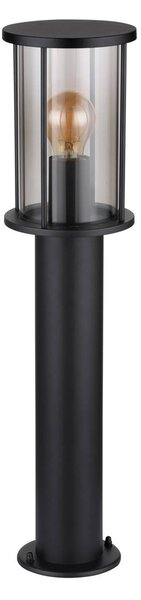 Podstavné svítidlo Gracey, výška 60 cm, černá barva, nerezová ocel, IP54
