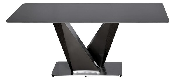 LivinHill Jídelní stůl Modig 180 cm grafit/černý mramor