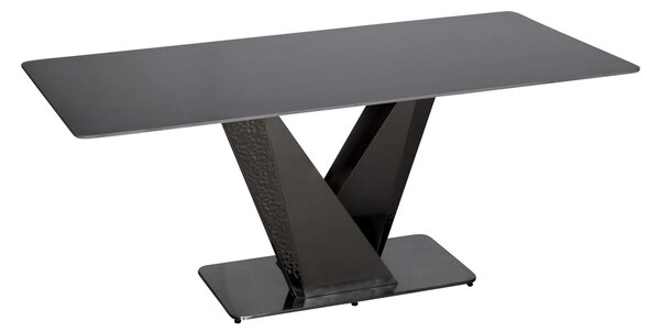 LivinHill Jídelní stůl Modig 180 cm grafit/černý mramor
