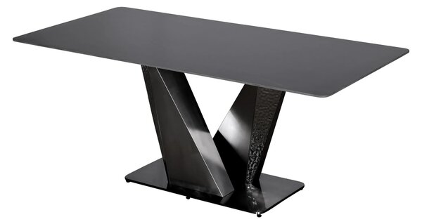 LivinHill Jídelní stůl Modig 180 cm grafit/černý mramor