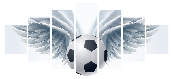 Obraz - Balón s křídly (210x100 cm)