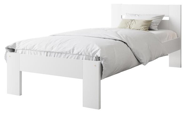 Jednolůžková postel 90 cm Matilly (bílá)