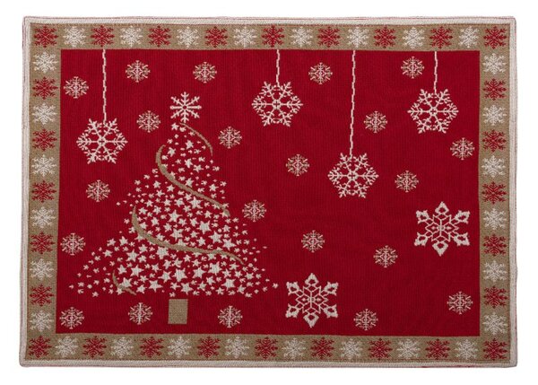 Prostírání MOTIV strom červenobéžová prostírání cca 30 x 45 cm
