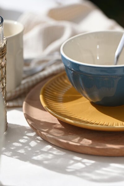 Dezertní talíř Mynte Mustard 19,5 cm