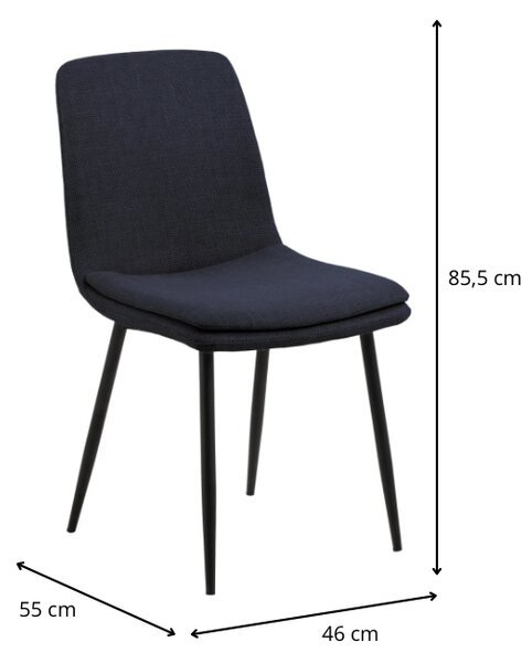 Actona Jídelní židle Becca modrá