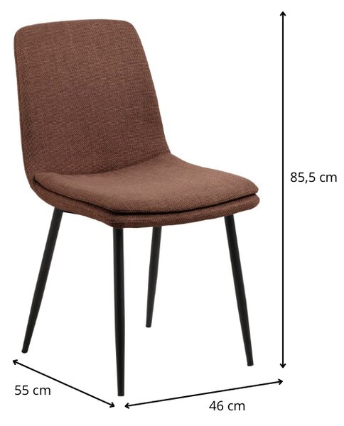 Actona Jídelní židle Becca terracotta