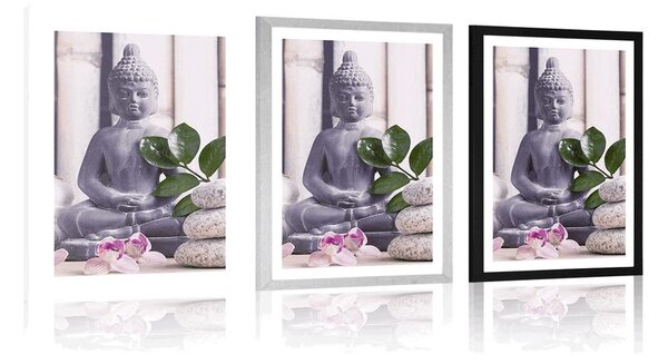Plakát s paspartou wellness Buddha