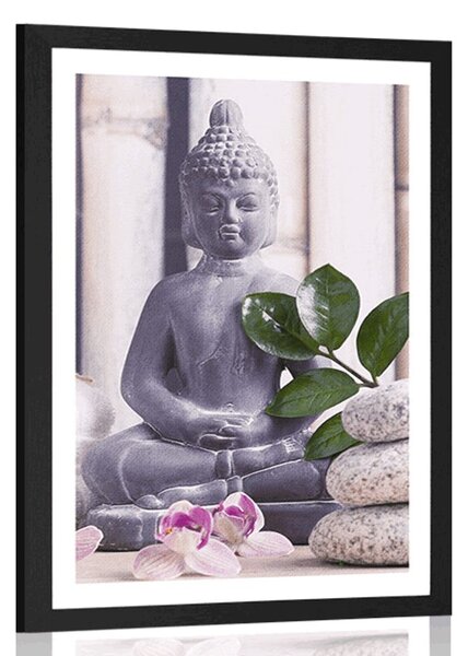 Plakát s paspartou wellness Buddha
