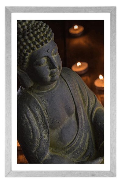 Plakát s paspartou Buddha plný harmonie