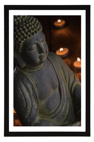 Plakát s paspartou Buddha plný harmonie