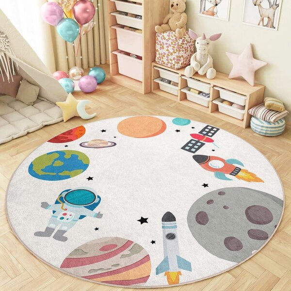 Pratelný dětský hrací koberec ø120 cm Space Trip – Mila Home