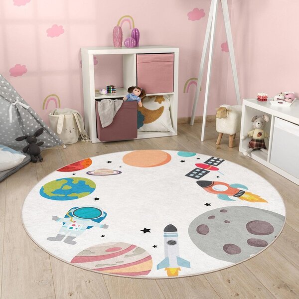 Pratelný dětský hrací koberec ø120 cm Space Trip – Mila Home