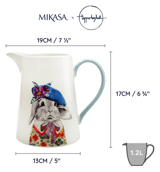 Džbán 1200 ml Mikasa Tipperleyhill, porcelán MKTIPPJUGRAB