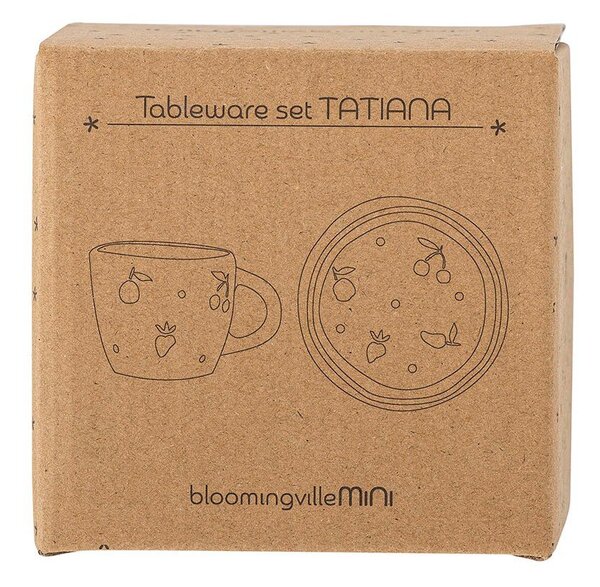 Kameninová dětská jídelní sada 2 ks Tatiana – Bloomingville Mini