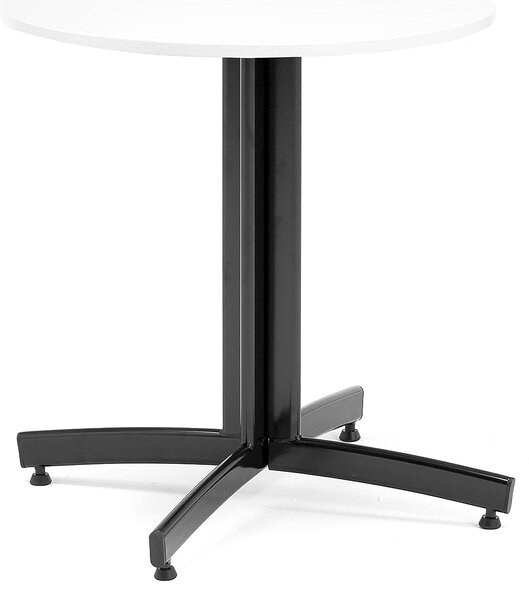 AJ Produkty Kulatý stůl SANNA, Ø700x720 mm, černá/bílá