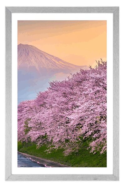 Plakát s paspartou nádherné Japonsko