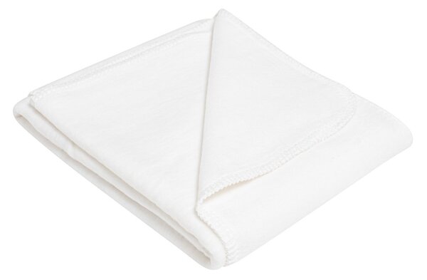 NEW BABY Dětská bavlněná deka bílá Bavlna 75x100 cm