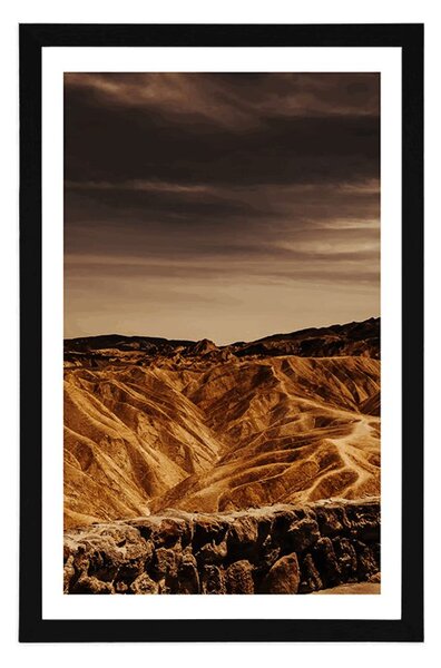 Plakát s paspartou Národní park Death Valley v Americe