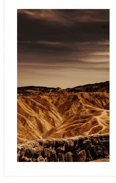 Plakát s paspartou Národní park Death Valley v Americe