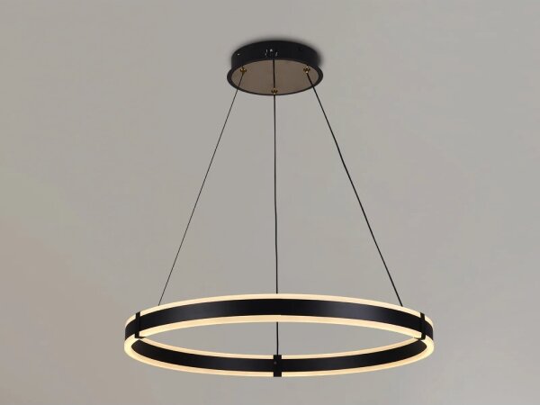 Brilagi-LED Stmívatelný lustr na lanku CIRCLE LED/85W/230V 3000-6500K černá + DO