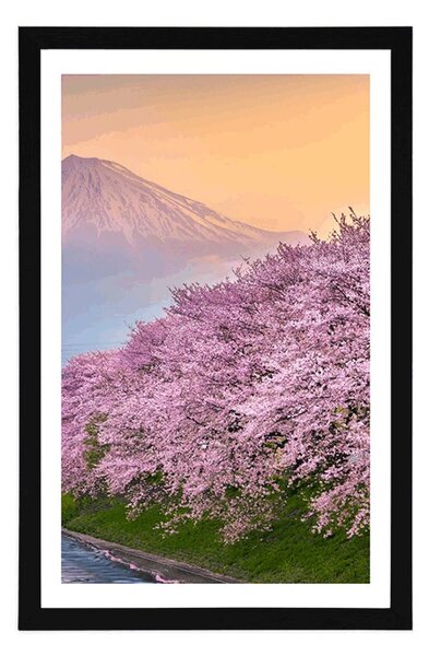 Plakát s paspartou nádherné Japonsko