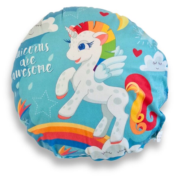 Jahu Unicorn kulatý 002 dekorační polštář