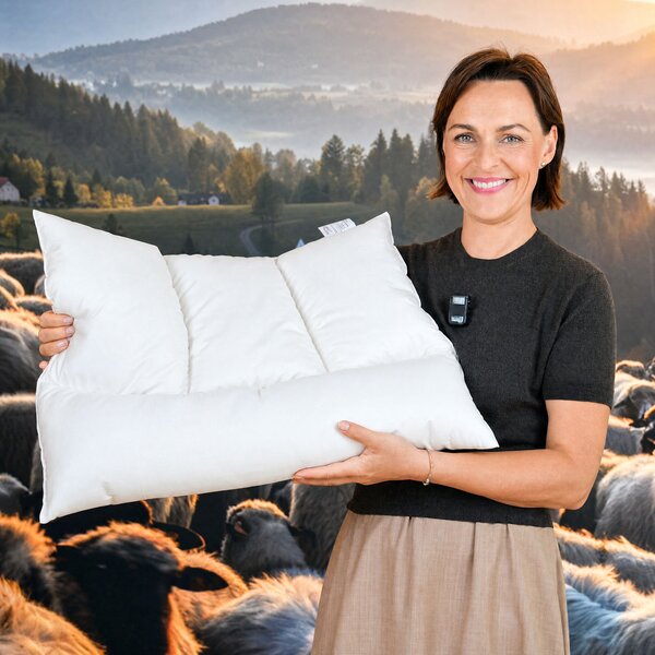 Zdravotní vlněný polštář Besky Premium Varianta: zdravotní vlněný polštář 60×45 cm
