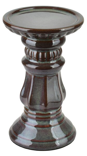Mondex Keramický svícen Yarine 16,5 cm fialový/zelený