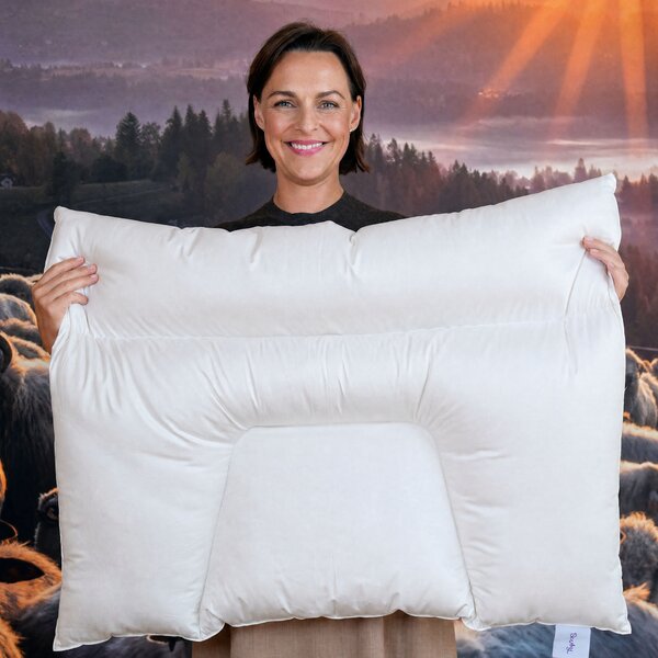 Velký zdravotní vlněný polštář Besky Premium Varianta: velký zdravotní vlněný polštář 90×70 cm