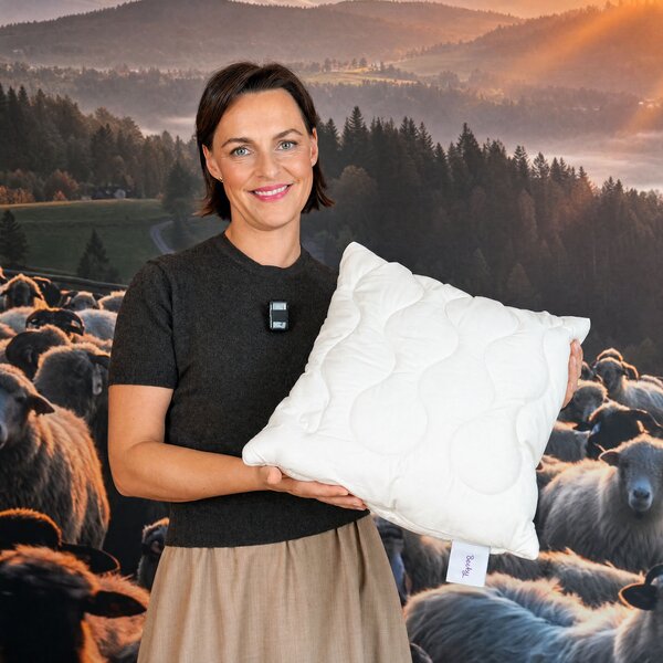 Malý vlněný polštář Besky Premium Varianta: malý vlněný polštář 40×40 cm
