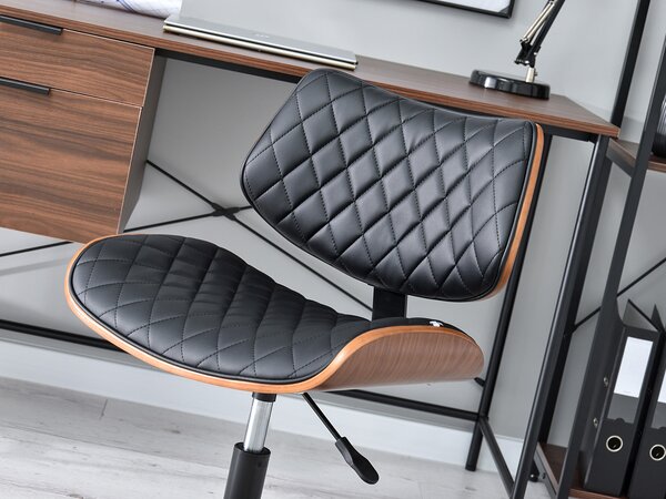 Židle Brunko (ořech černý + chromová). Akce -10%