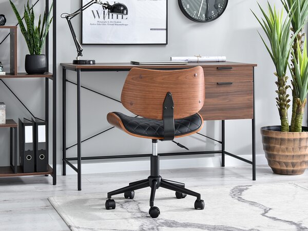 Židle Brunko (ořech černý + chromová). Akce -10%