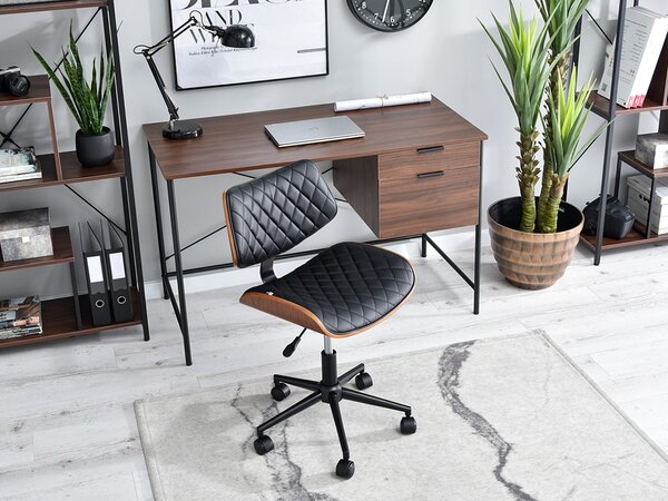 Židle Brunko (ořech černý + chromová). Akce -10%