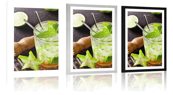 Plakát s paspartou lahodné Mojito